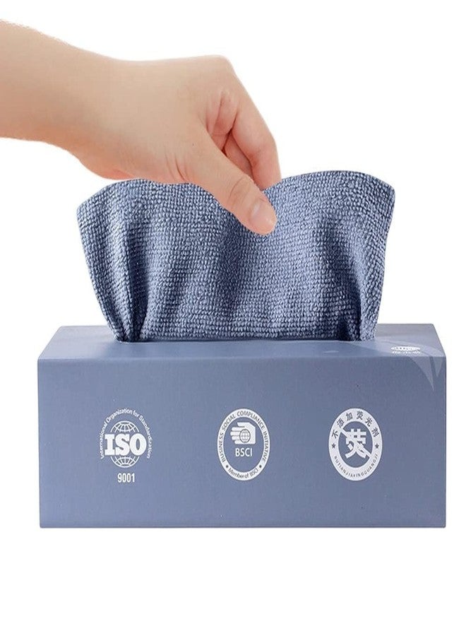 VEPROIX Microfiber Dish Cloths - Reusable Cleaning Wipes with Dispenser Box, Super Absorbent Magic Rags for Kitchen, Home, Car & Windows, Wet & Dry Use (Pack of 1, Multicolor, 20x20 cm) - Image 1